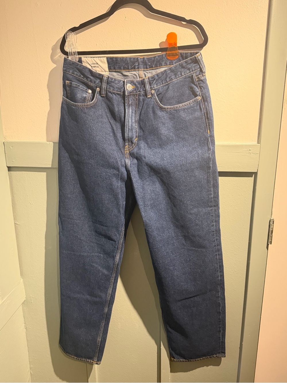H&M Men's Straight Jeans in Indigo Blue